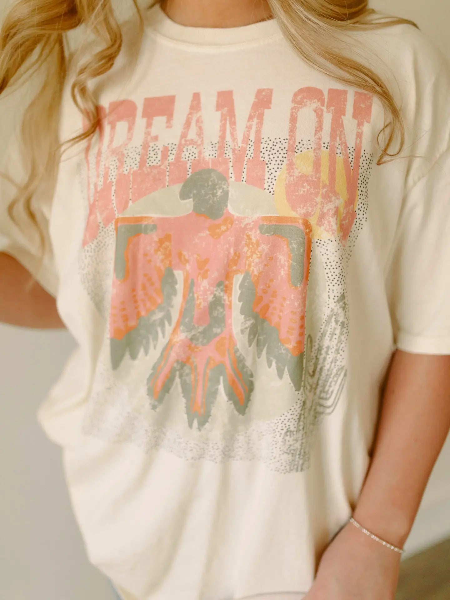 "Dream On" Graphic Frost Tee