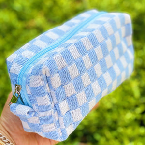 Check It Cosmetic Bag (Blue)