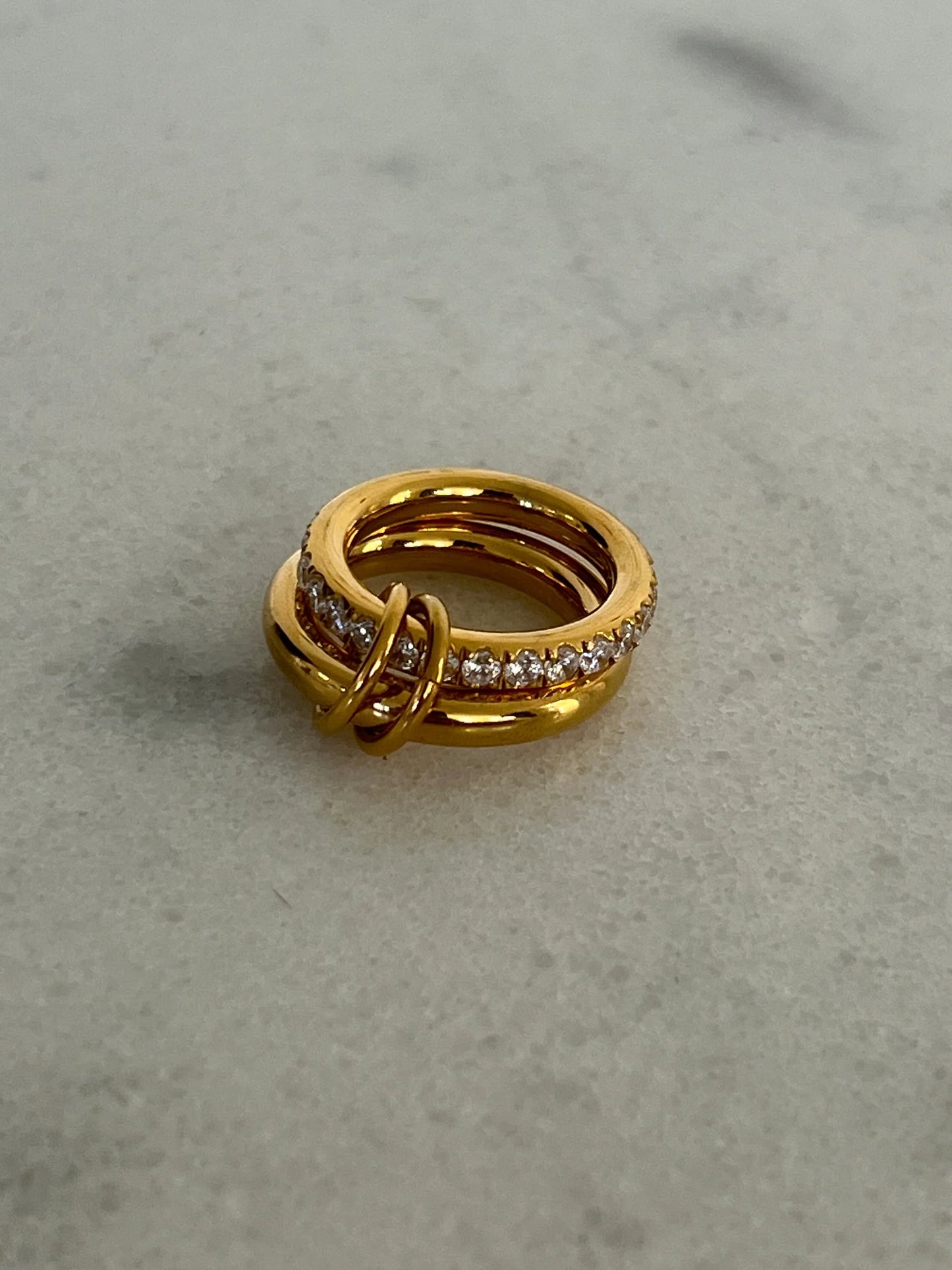 The Grace Ring — 18k gold plated stainless steel water-resistant ring with lifetime warranty, available at Frost Impressions Boutique in Wapakoneta, Ohio.