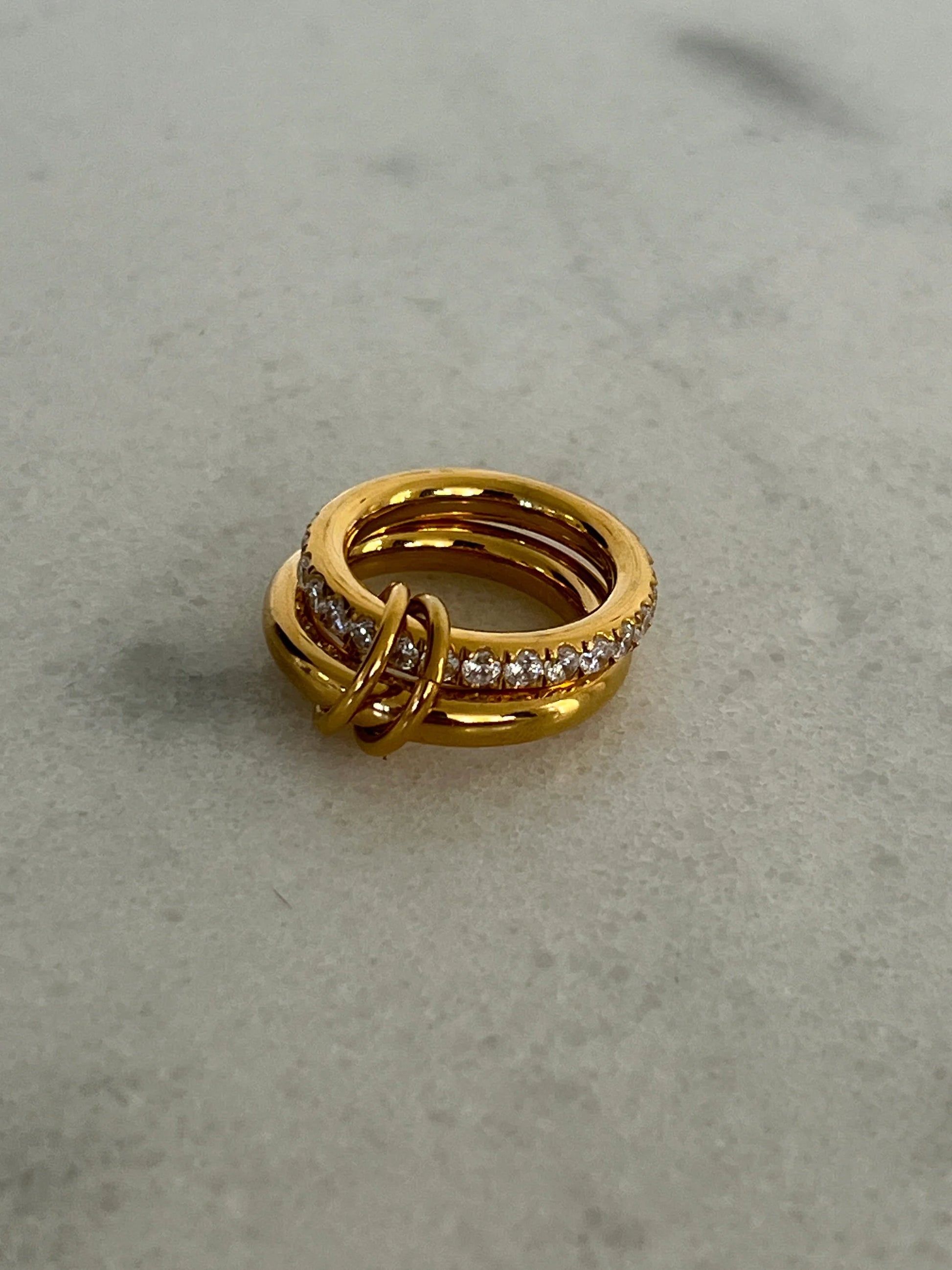 The Grace Ring — 18k gold plated stainless steel water-resistant ring with lifetime warranty, available at Frost Impressions Boutique in Wapakoneta, Ohio.