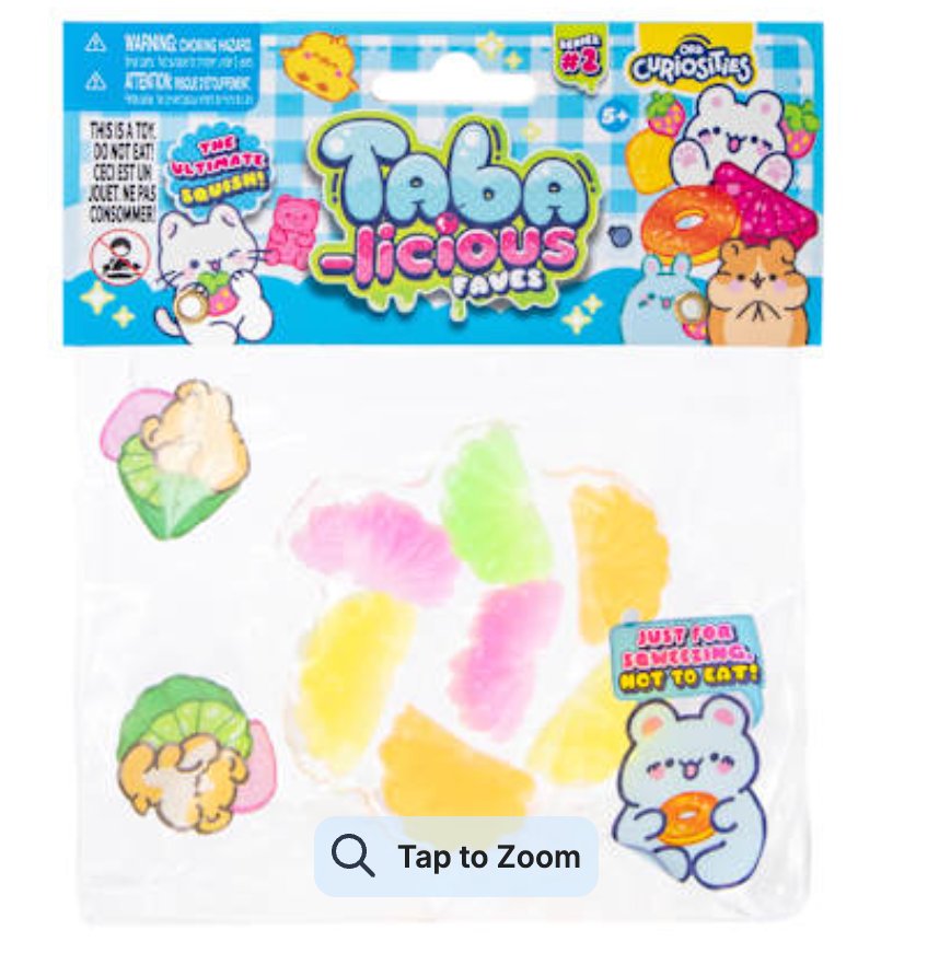 Soft scented snack-inspired squishy toy sold individually in blind bag surprise