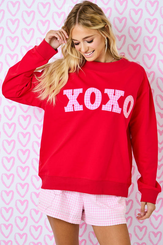 XOXO Patch Mockneck