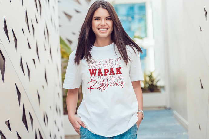 Wapak Redskins Graphic Frost Tee