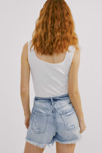 Comfort High Rise Shorts (The Perfect Wash)