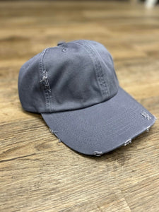 Faded Blue Distressed Hat