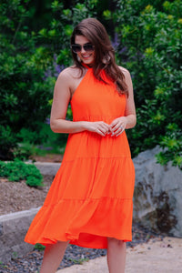 Neon Orange Dress
