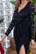Load image into Gallery viewer, Fancy Black Lace Dress
