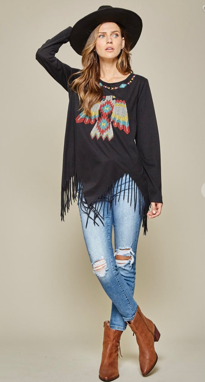 Native American Top With Fringe