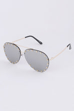 Load image into Gallery viewer, Aviator Studded Sunglasses
