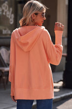 Load image into Gallery viewer, Peachy Henley Pocket Hoodie
